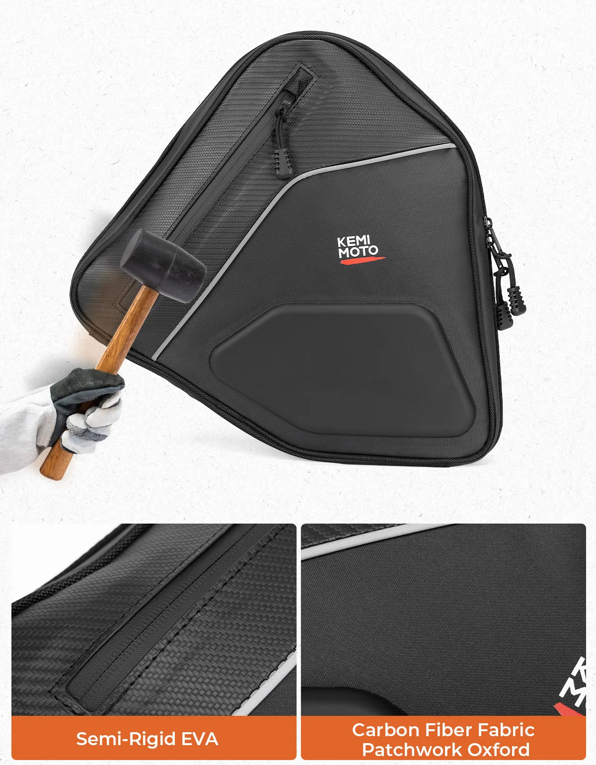 KEMITOUR EVA Door Bags for Can-Am Maverick Sport 2017-2025 UTV Door Storage Bag Nixie