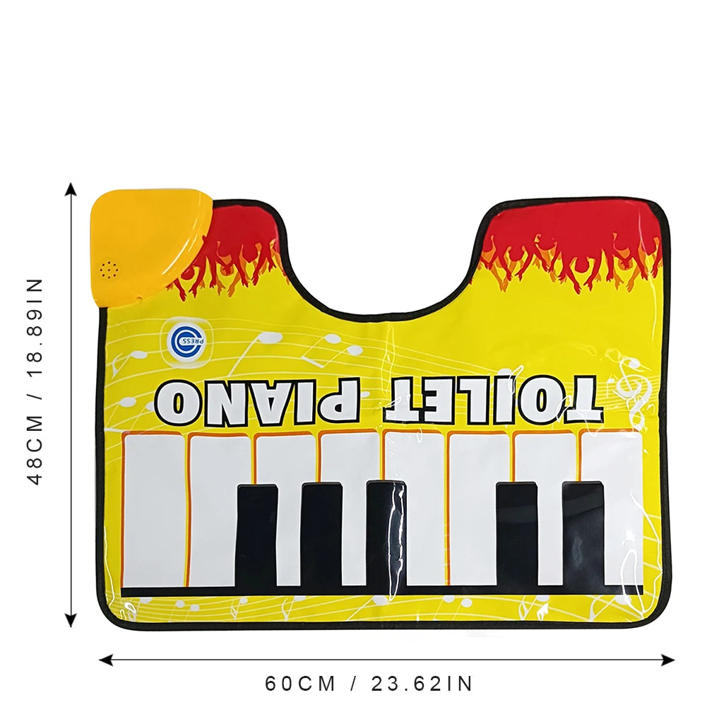 Toilet Piano Mat – Musical Keyboard Bathroom Floor Mat Novelty Bath Mat Nixie