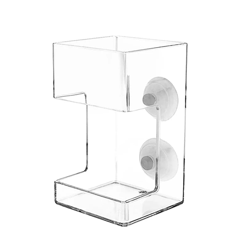 Acrylic Fish Food Holder for Fish Tank – Dish Tray & Suction Cup Aquarium Fish Feeder Nixie