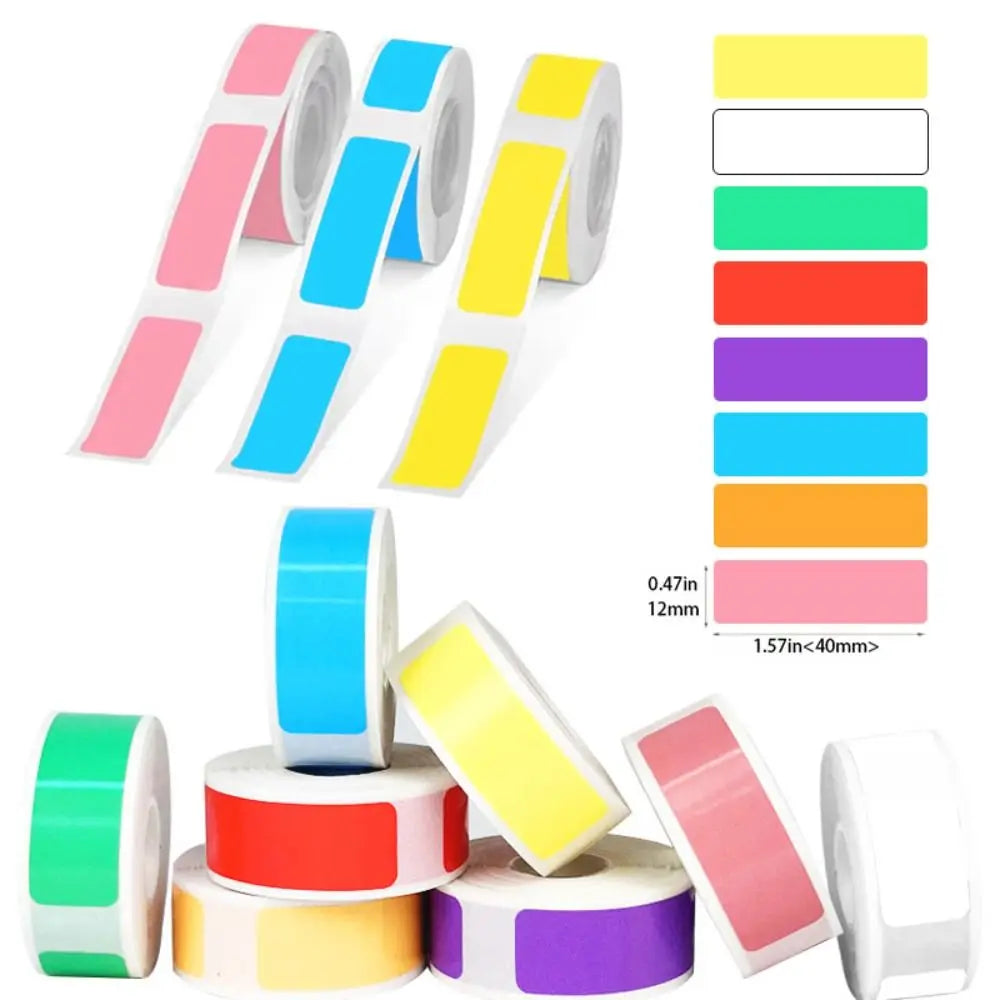 Colorful Label Maker Paper 12mm×40mm – 160 Labels/Roll Label Maker Paper Nixie