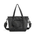 Men's Nylon Crossbody Bag Large Capacity Plaid School Tote Crossbody Tote Bag Nixie BB-1482 black plaid