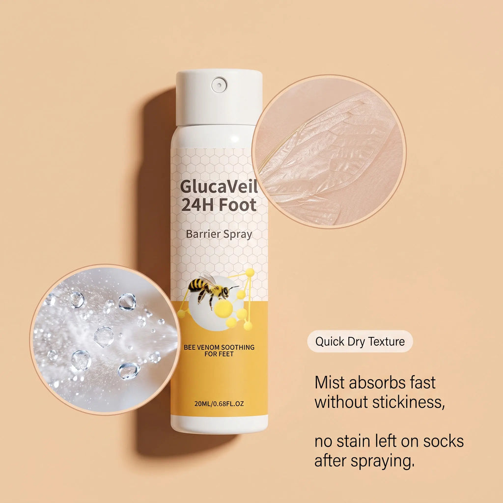 Bee Venom Foot Barrier Spray – 24H Anti-Friction Mist | 20ml Foot Care Spray Nixie