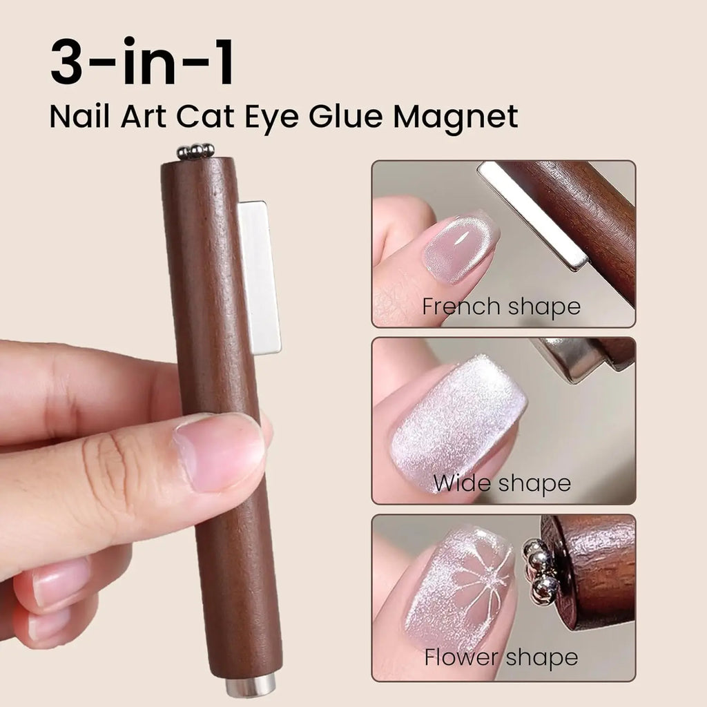 3-in-1 Cigar Nail Magnet | Cat Eye Aurora High Gauss Tool Nail Art Magnet Nixie