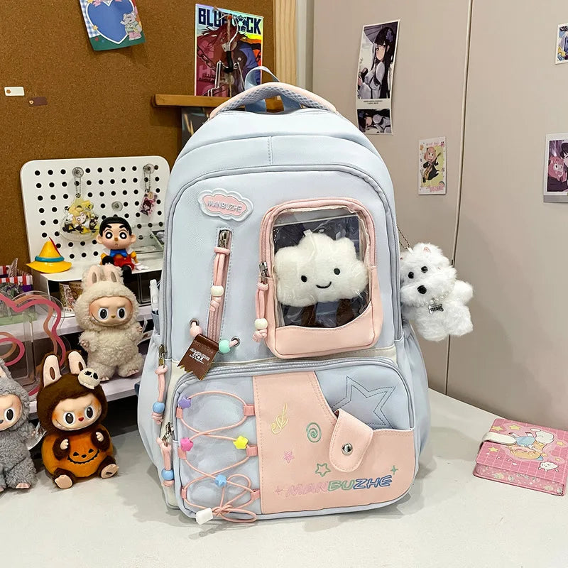 Nixie Large Capacity Dopamine-Inspired Stylish Backpack for Girls Fashion Backpack Nixie