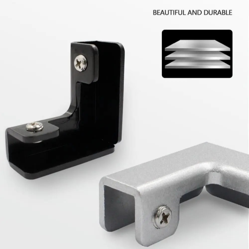 Aluminum Alloy Angle Corner Code L T Cross Glass Clip Bracket Corner Bracket Nixie