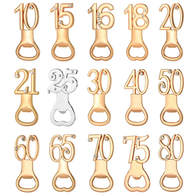 Number Shape Bottle Opener – Birthday & Anniversary Gift Novelty Bottle Opener Nixie
