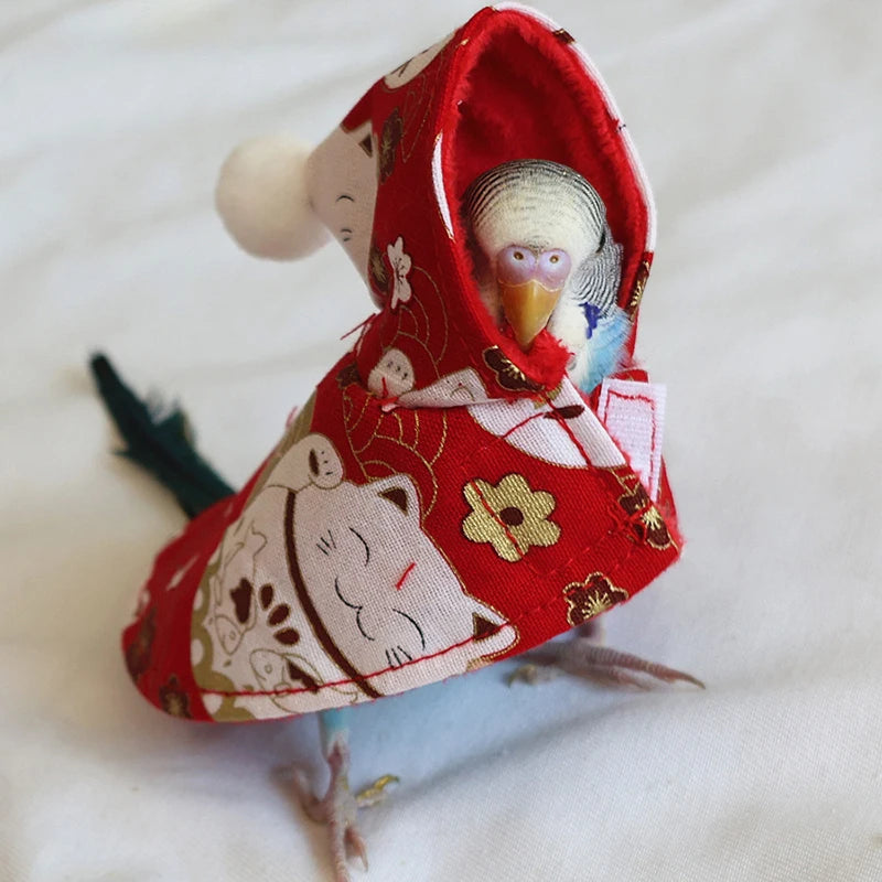 Warm Parrot Cloak – Thickened Winter Bird Costume Clothing