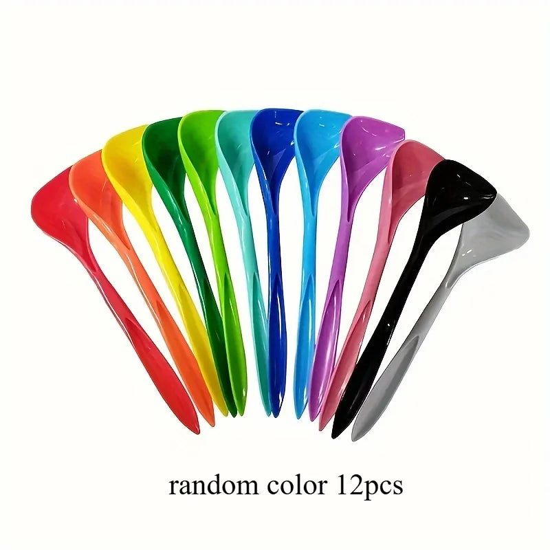 Plastic Pet Food Scoop Set – Durable Cat & Dog Feeding Scoops Pet Feeding Scoop Nixie random color-12pcs