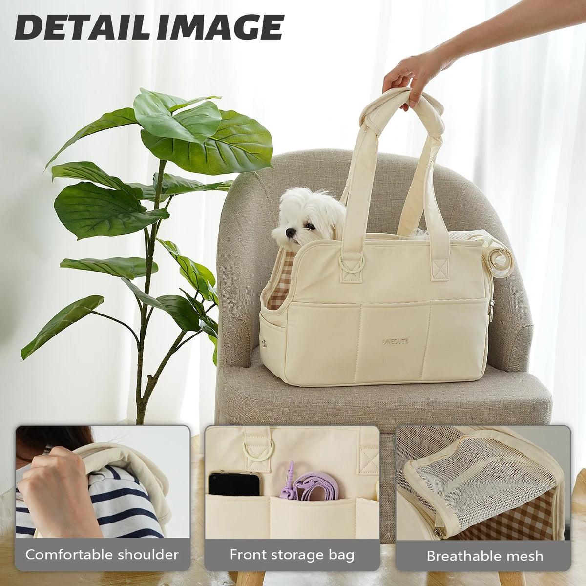 Breathable Cotton Pet Carrier Bag for Small Dogs & Cats Pet Carrier Bag Nixie