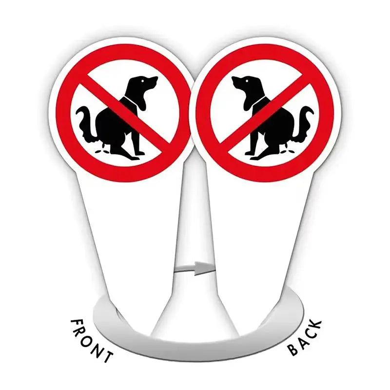 No Dog Poop Yard Sign | Waterproof Garden Stake Warning Sign Yard Warning Sign Nixie