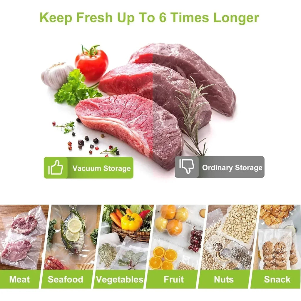 BPA-Free Vacuum Sealer Bags – Sous Vide, Freezer & Meal Prep Vacuum Sealer Bags Nixie