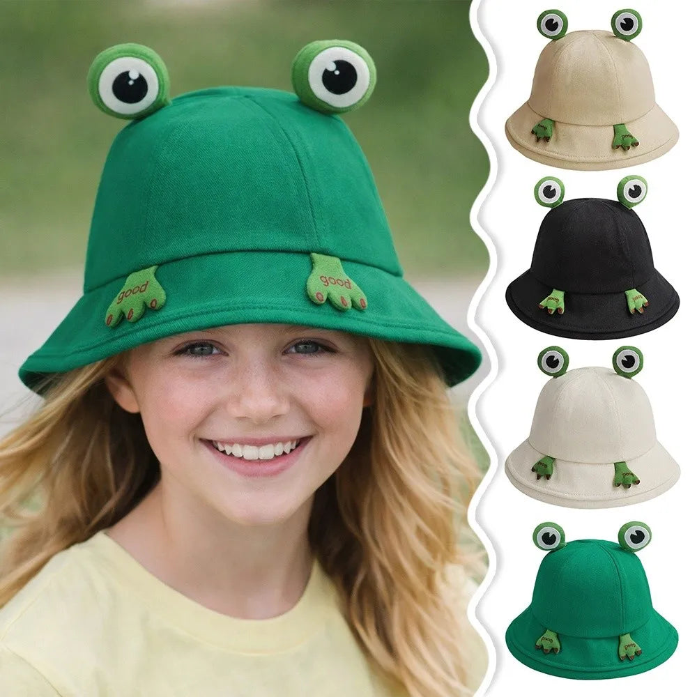 Cute Frog Bucket Hat – Foldable Froggy Fisherman Hat Bucket Hat Nixie