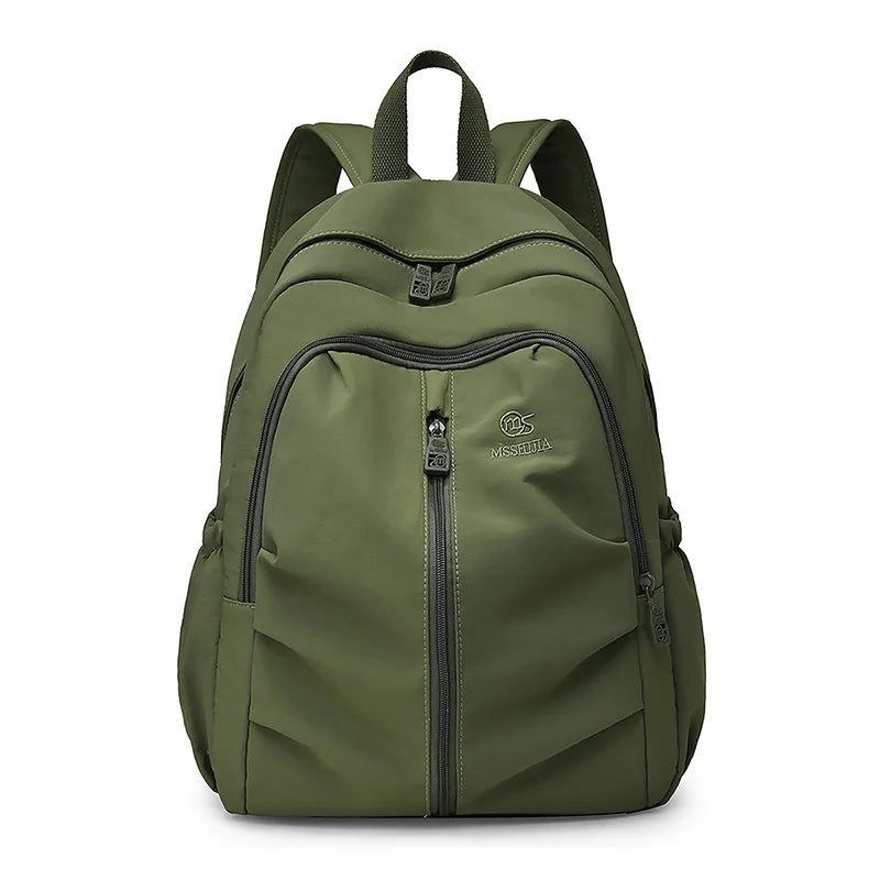 Women's Waterproof Nylon Backpack – Large Capacity Travel Bag