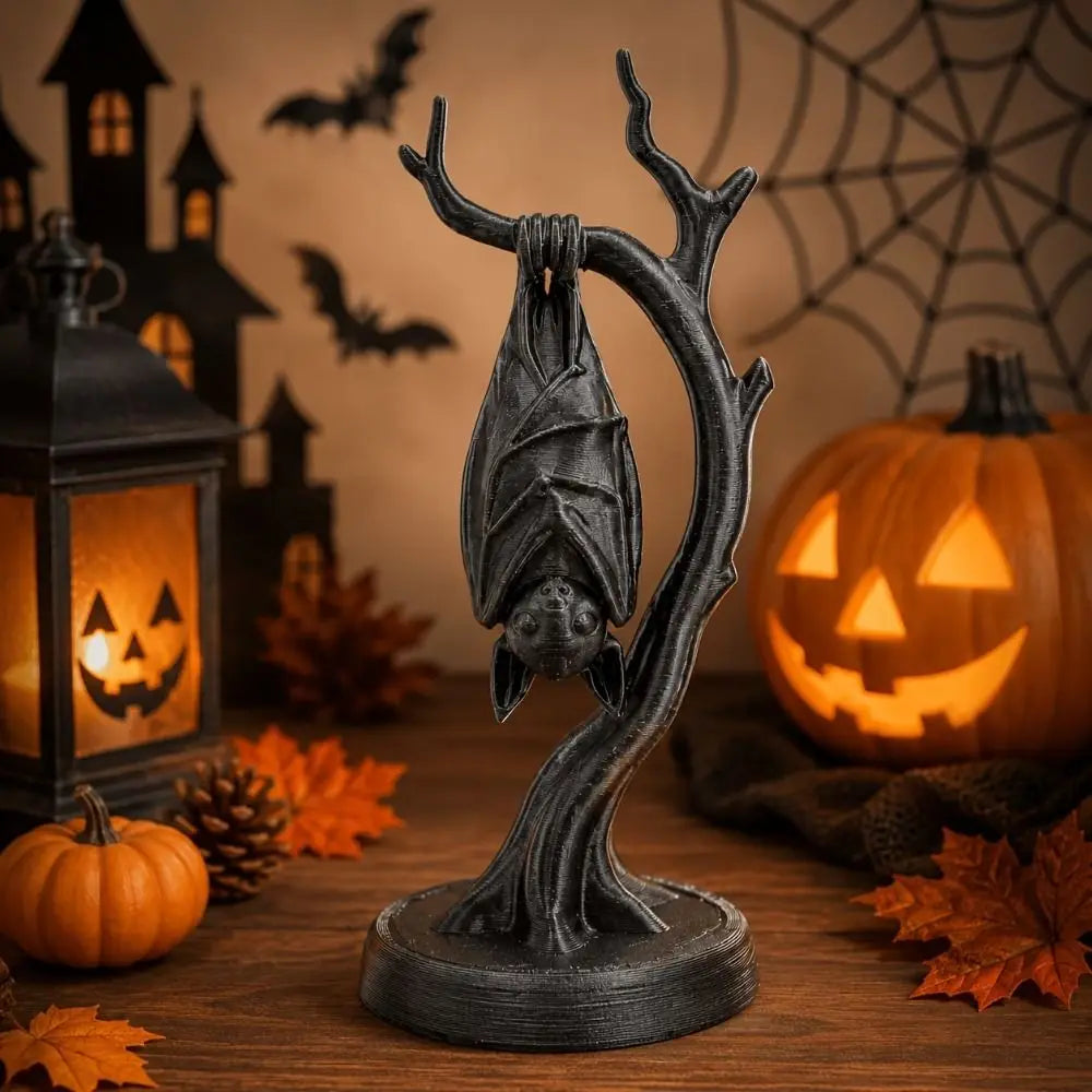 3D Printed Halloween Bat Figurine Gothic Tabletop Ornament Halloween Figurine Ornament Nixie