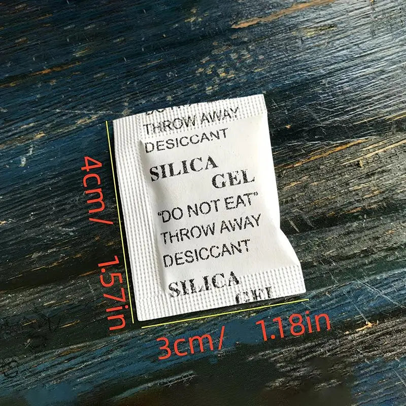 Silica Gel Desiccant 50–500 Packs | Non-Toxic Moisture Absorber Desiccant Moisture Absorber Nixie