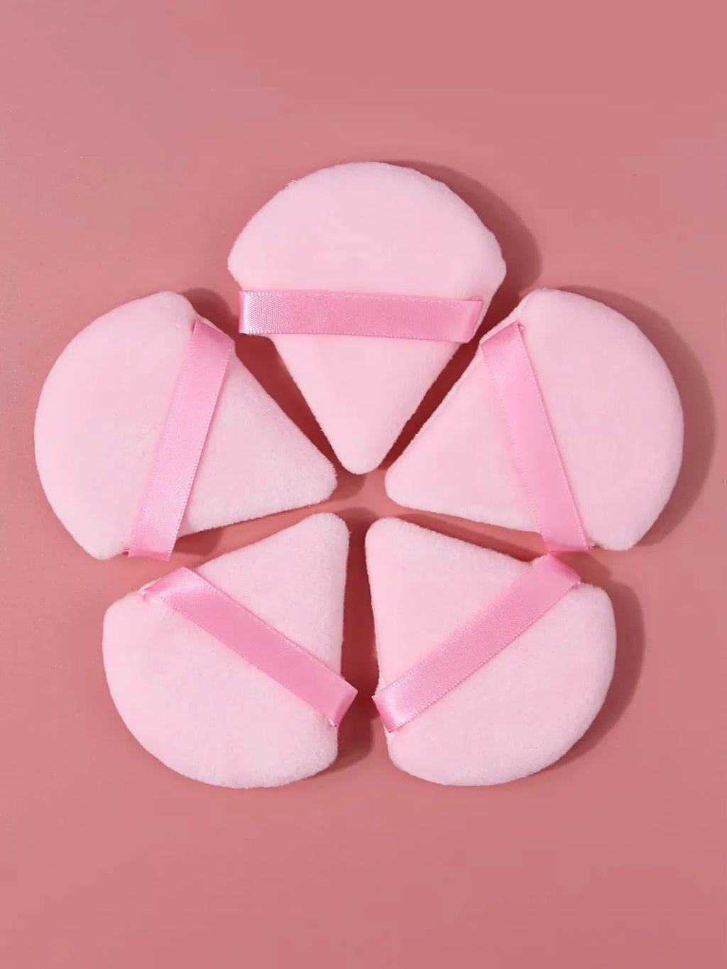 Triangle Makeup Puff with Ribbon Strap – Soft Powder Puff Cosmetic Powder Puff Nixie