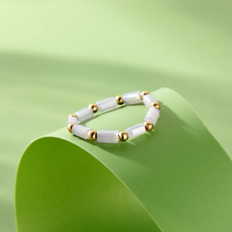 3pcs Bohemian Pearl Rings Set – Beaded Party Jewelry for Women
