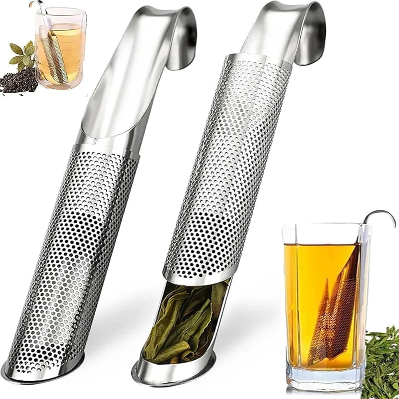 Stainless Steel Pipe Tea Infuser Strainer 2-Pack | Nixie