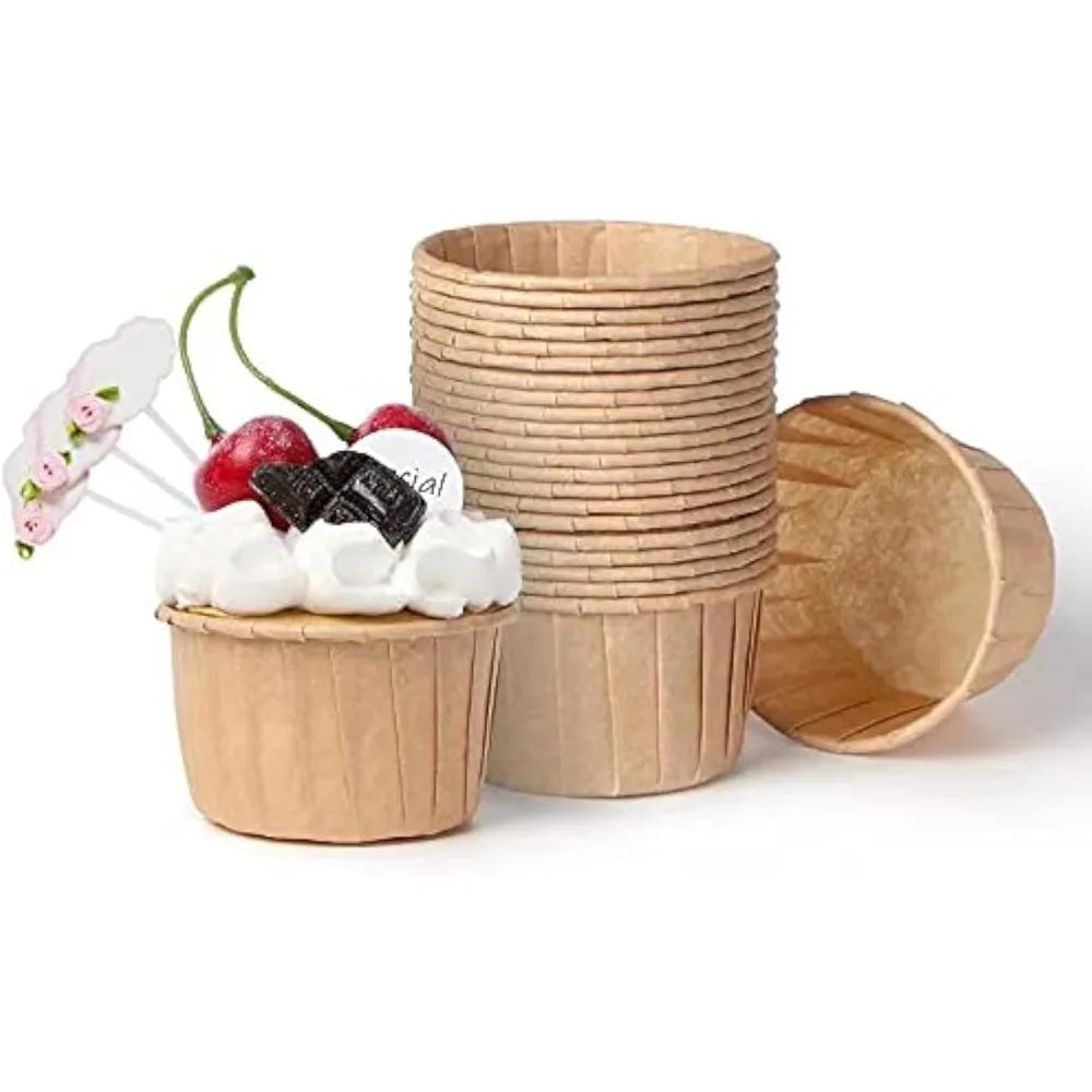 Muffin Cup Paper Trays – High-Temp Oil Paper Baking Cups Muffin Baking Cups Nixie