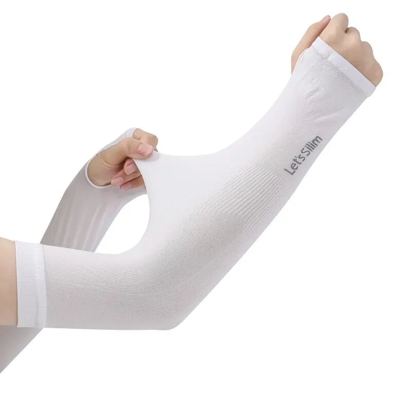 Ice Silk UV Arm Sleeves 2 Pairs – Unisex Sun Protection UV Arm Sleeves Nixie