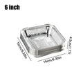 10Pcs Aluminum Foil Trays 6/7/8 Inch Non-Stick Air Fryer Oven Aluminum Baking Tray Nixie 6 inch-10Pcs