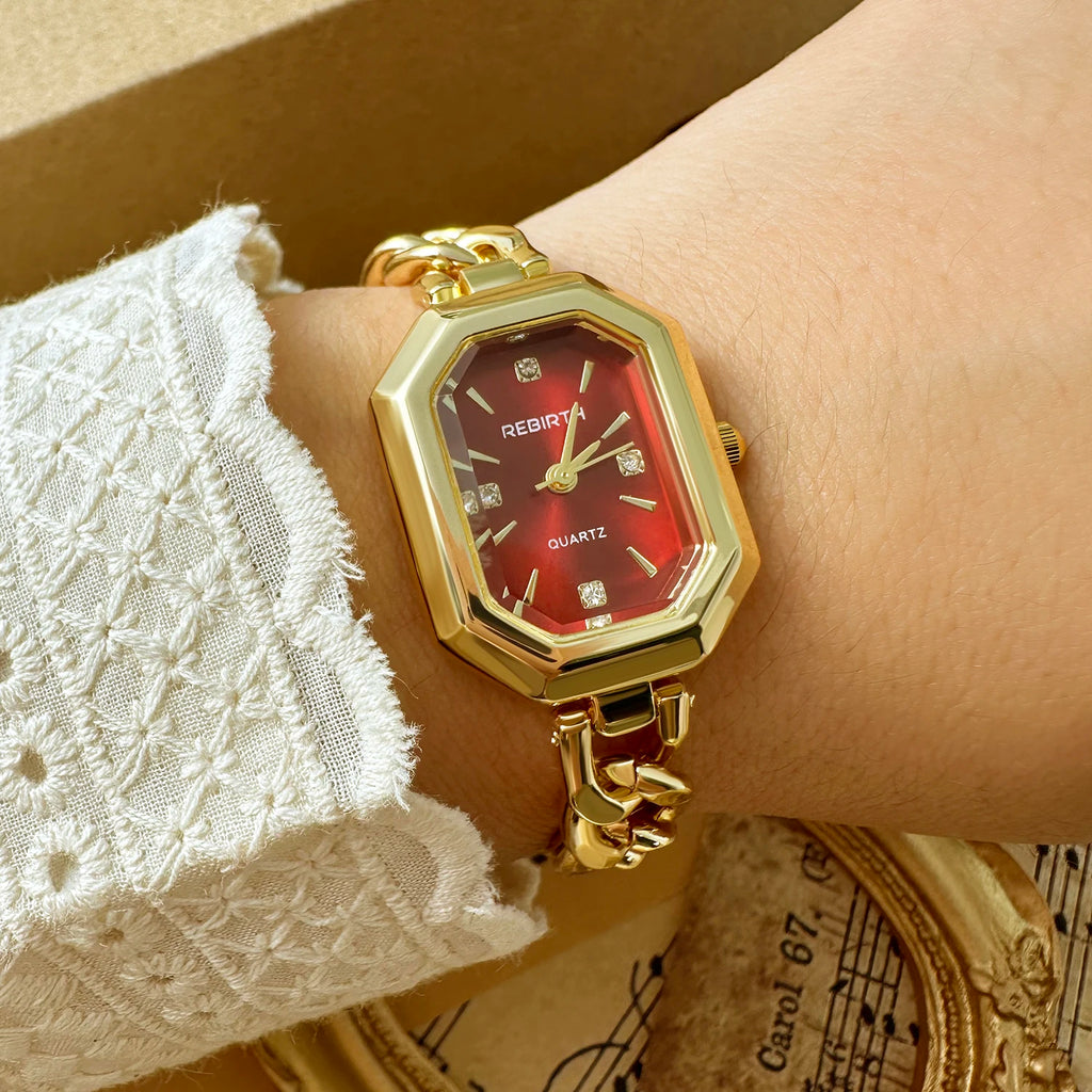 REBIRTH Retro Casual Quartz Watch – Analog Alloy Timepiece Analog Fashion Watch Nixie