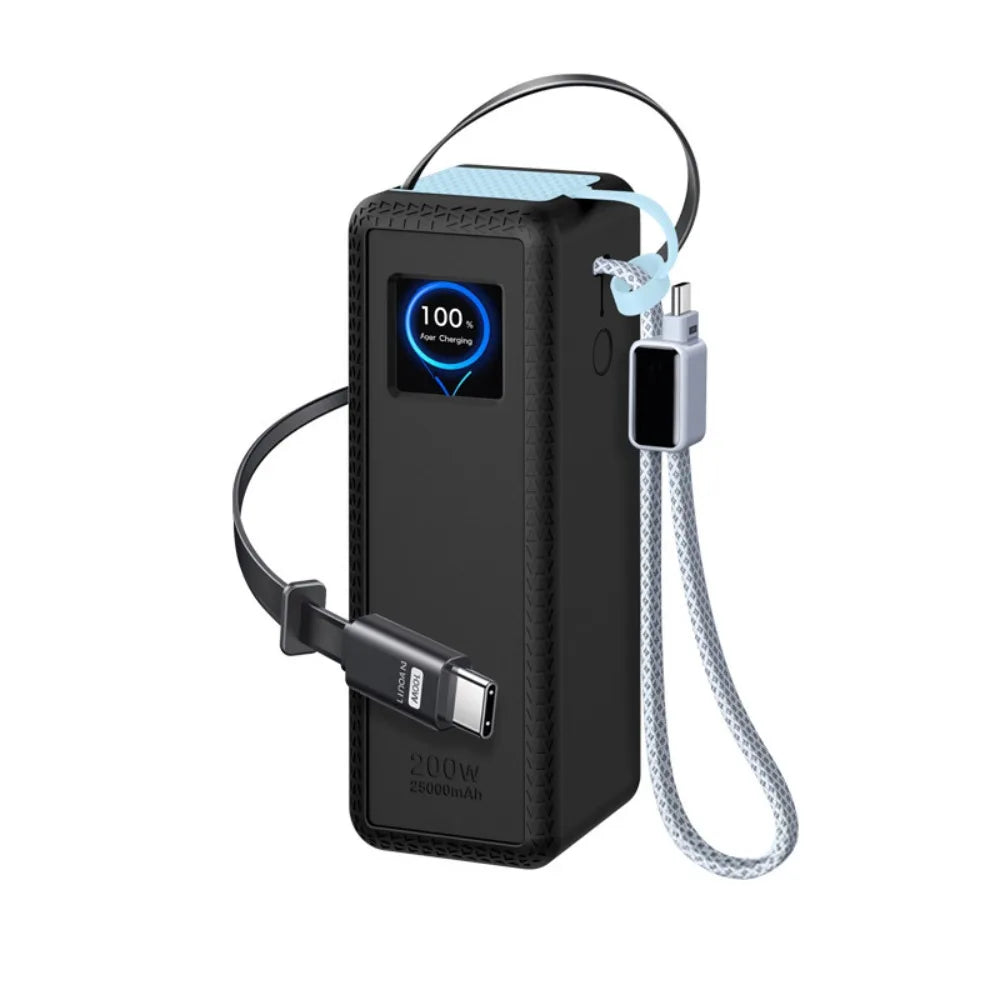 Silicone Case for UGREEN 200W 25000mAh Power Bank PB728 Power Bank Case Nixie Black