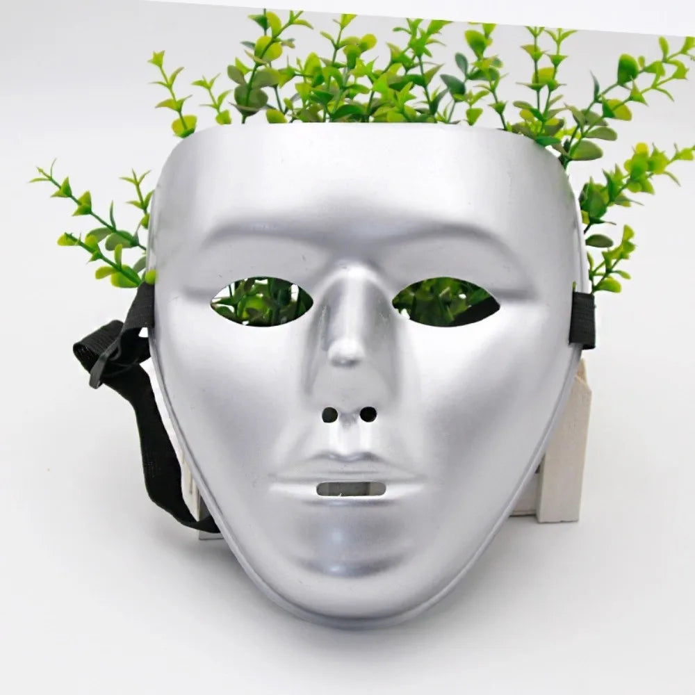 Full Face Phantom Dancer Cosplay Mask – Halloween Party Prop Costume Party Mask Nixie Silver