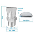 304 Stainless Steel Duckbill Air Knife Nozzle | High-Temp Industrial Spray Nozzle Nixie Gap 2.0mm-3-4 inch