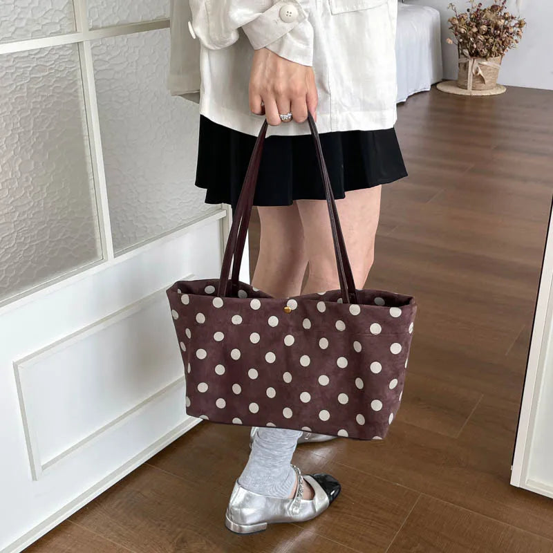 Nixie Polka Dot Shoulder Bag – Korean Style Women's Tote Women's Shoulder Bag Nixie