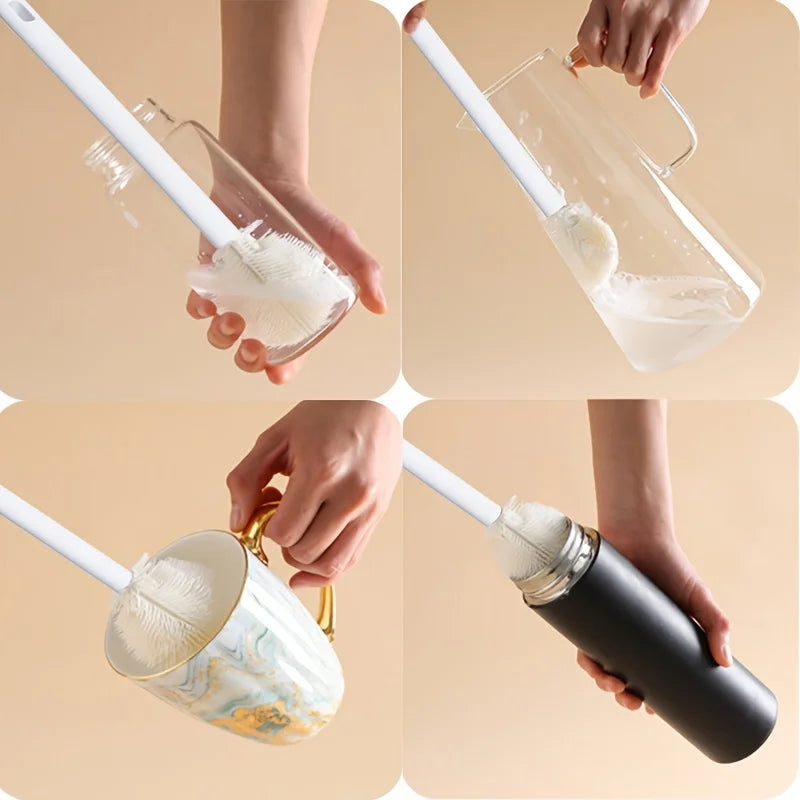 Long-Handle Bottle Brush for Water Bottles & Travel Mugs Bottle Cleaning Brush Nixie