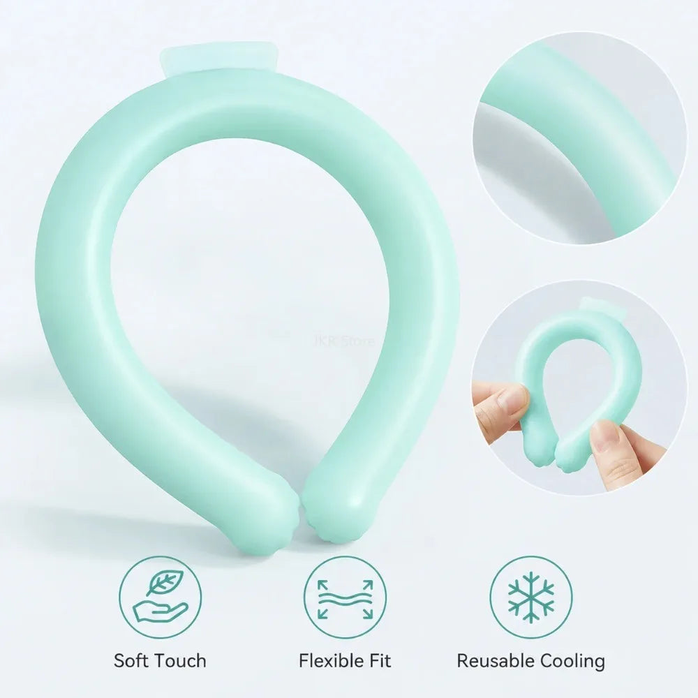 Reusable Neck Cooling Ring Gel Ice Pack Wrap – Summer Cooler