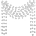Gold Glitter Star Garland 2.5M – Party Hanging Banner Party Garland Banner Nixie 1PCS-Silver