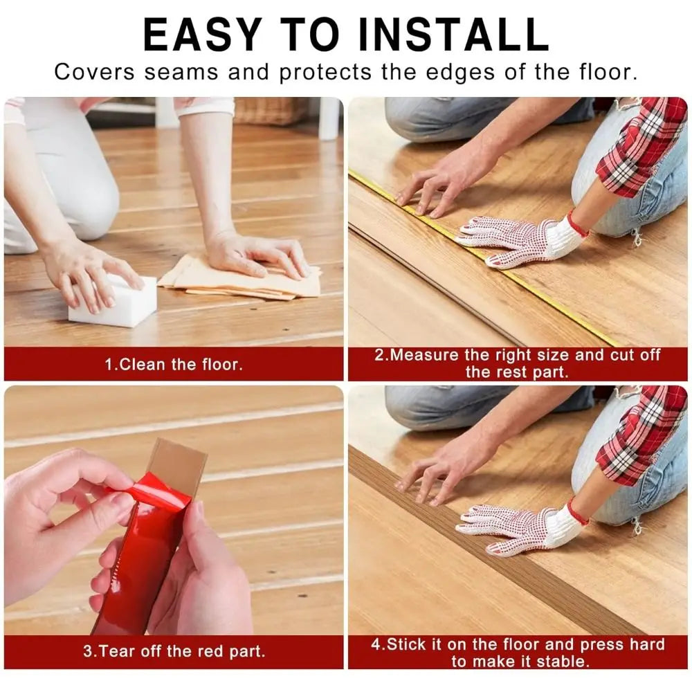 Self-Adhesive Floor Transition Strip – PVC Carpet to Tile Cover Floor Transition Strip Nixie