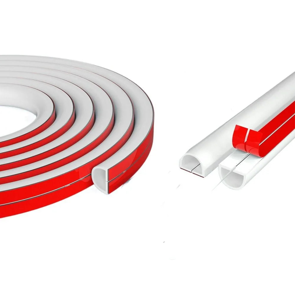 Self-Adhesive Floor Cord Cover PVC Cable Duct Protector 1M