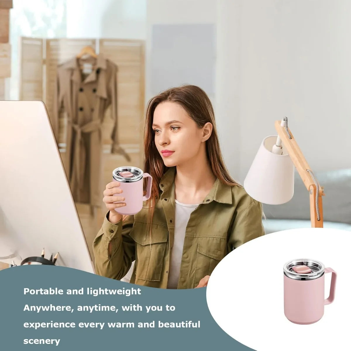 Nixie 450ml Vacuum Insulated Stainless Steel Thermal Travel Mug Thermal Travel Mug Nixie