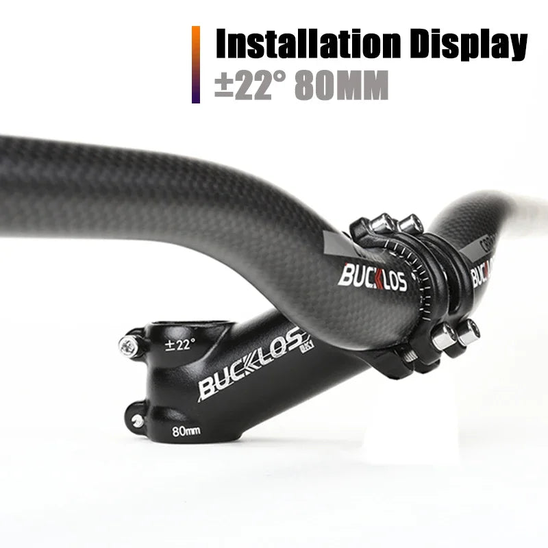 BUCKLOS Ultralight Aluminum Bike Stem 7/17/22° MTB Road 60-100mm Bicycle Stem Nixie