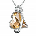 Heart Crystal Zircon Pendant Necklace – Trendy Women's Jewelry Pendant Necklace Nixie Yellow