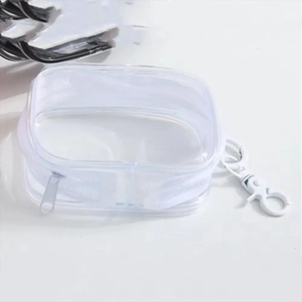 Clear Zipper Storage Bag – Mini Dustproof Portable Organizer