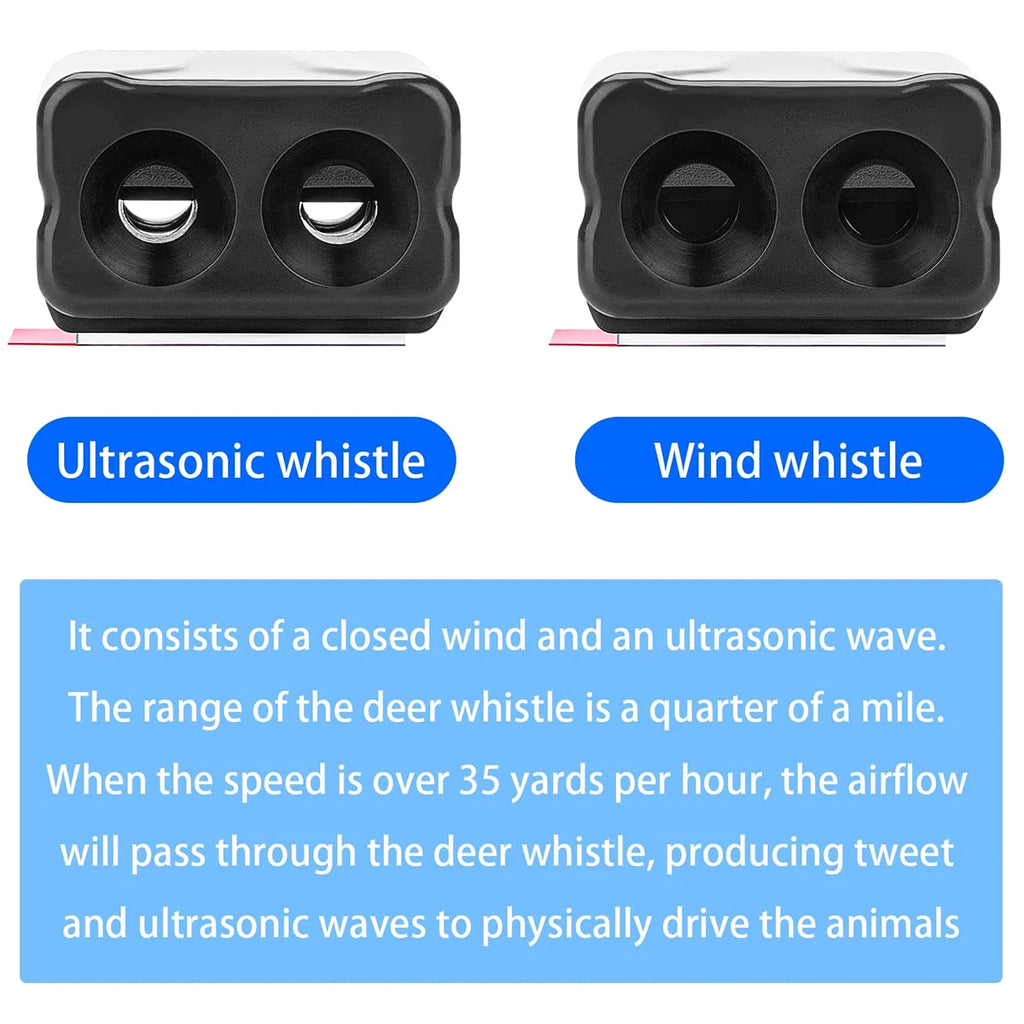 6Pcs Car Deer Whistle Ultrasonic Animal Warning Device Vehicle Animal Warning Nixie
