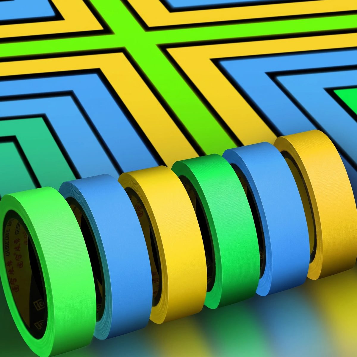 Glow In The Dark Self-Adhesive PVC Safety Warning Tape Glow Safety Tape Nixie