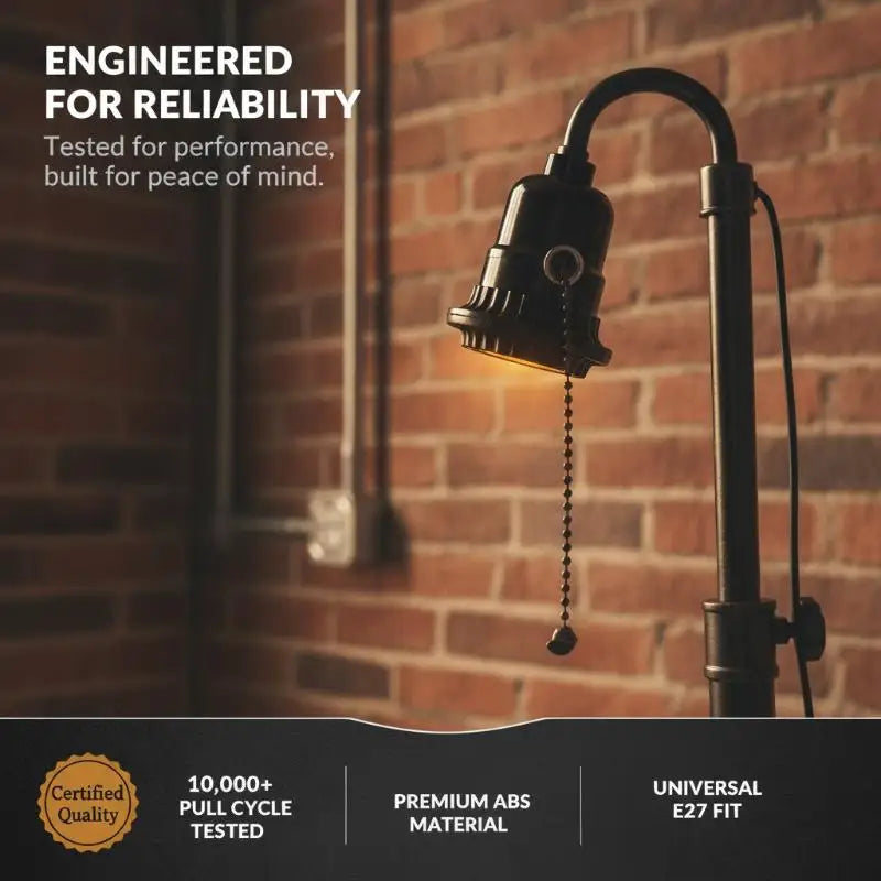 Pull Chain Switch E26 E27 Lamp Socket Adapter | DIY Lighting
