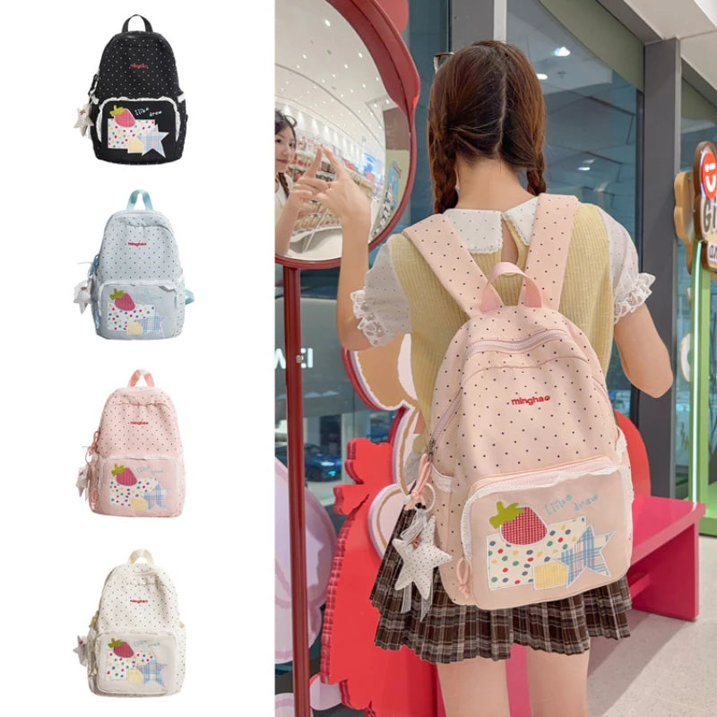Polka Dot Backpack for Women – Large Cute School & Travel Bag Women's Backpack Nixie