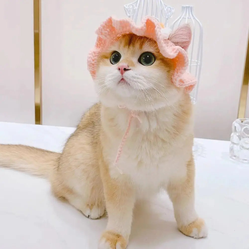 Cute Flower Pet Hat – Cosplay Headgear for Cats & Dogs Pet Costume Hat Nixie