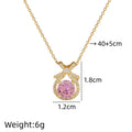 Heart Butterfly Knot Choker Necklace – Gold Stainless Steel Pendant Choker Necklace Nixie XL1200-330