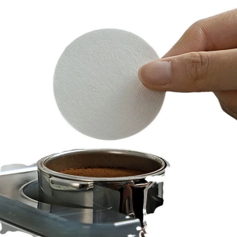 100Pcs Espresso Paper Filters 54-68MM Puck Screen Portafilter