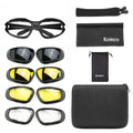 KEMITOUR Motorcycle Goggles UV400 Polarized – 4-Lens Kit Motorcycle Goggles Nixie Goggles