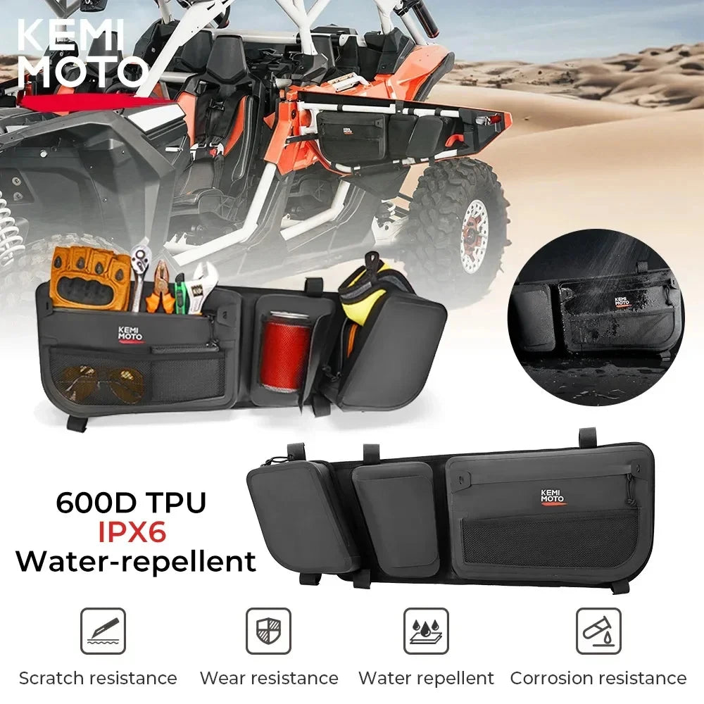 KEMITOUR IPX6 Waterproof Door Bags & Knee Pads – Maverick X3 UTV Door Storage Bags Nixie