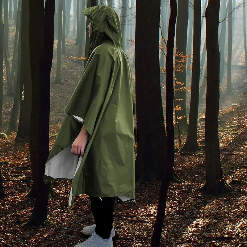 Heavy Duty Waterproof Rain Poncho – Lightweight Camping Raincoat Waterproof Rain Poncho Nixie