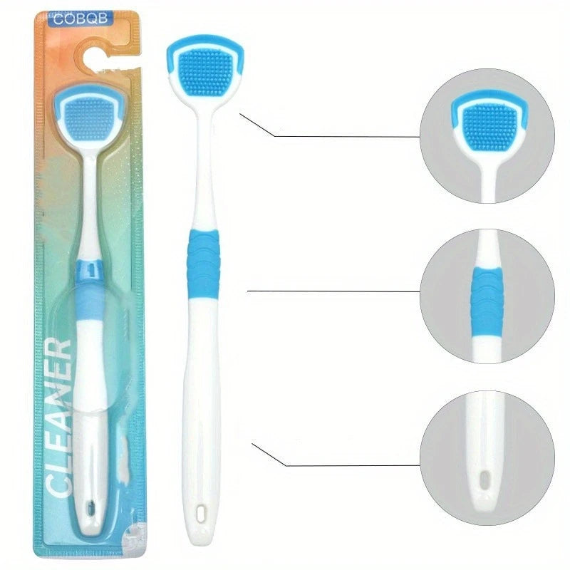 Dual-Sided Silicone Tongue Cleaner – Portable, Odor-Free Scraper Tongue Scraper Nixie